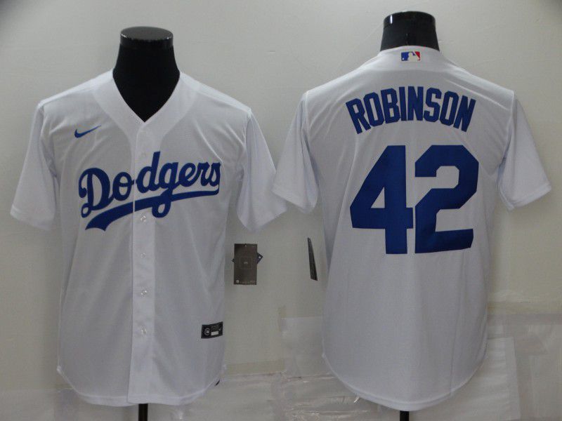 Men Los Angeles Dodgers #42 Robinson White Game 2022 Nike MLB Jersey